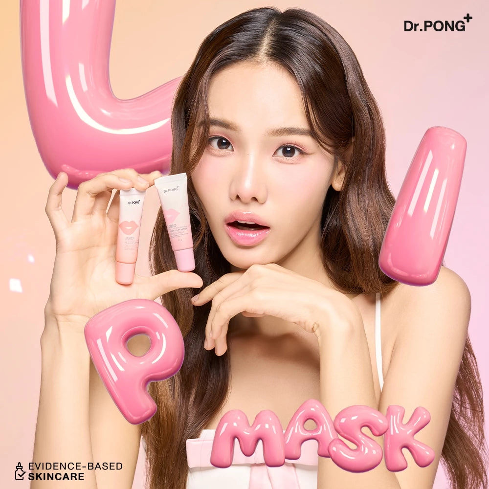 Dr.PONG 28D WHITENING DRONE PINKY/PEACHY LIP MASK to cure dark lips 8.5g